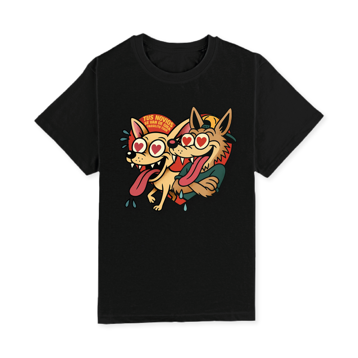 CAMISETA 'TUS NOVIOS' NEGRA